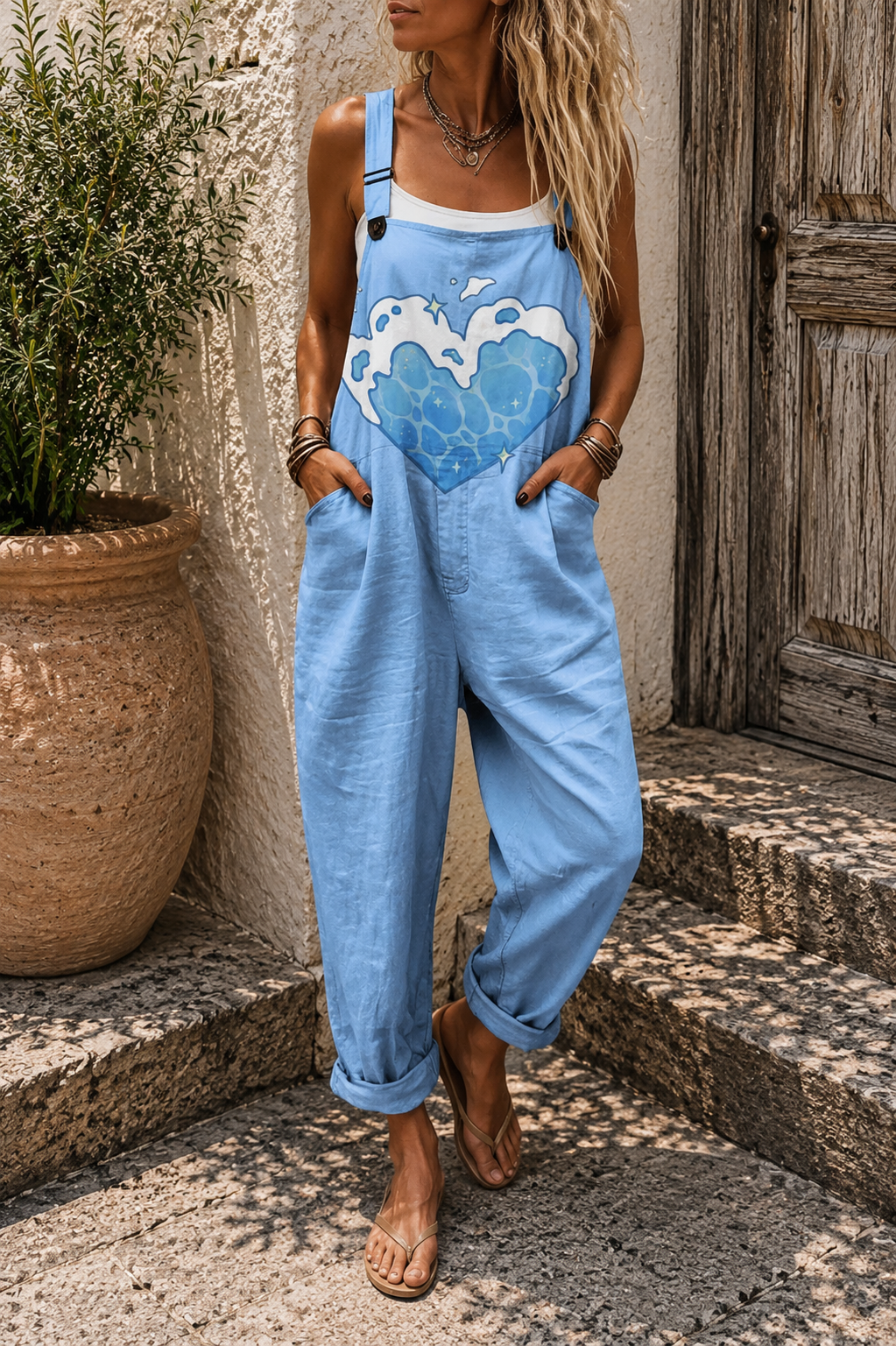 Elena – Ocean Heart Jumpsuit