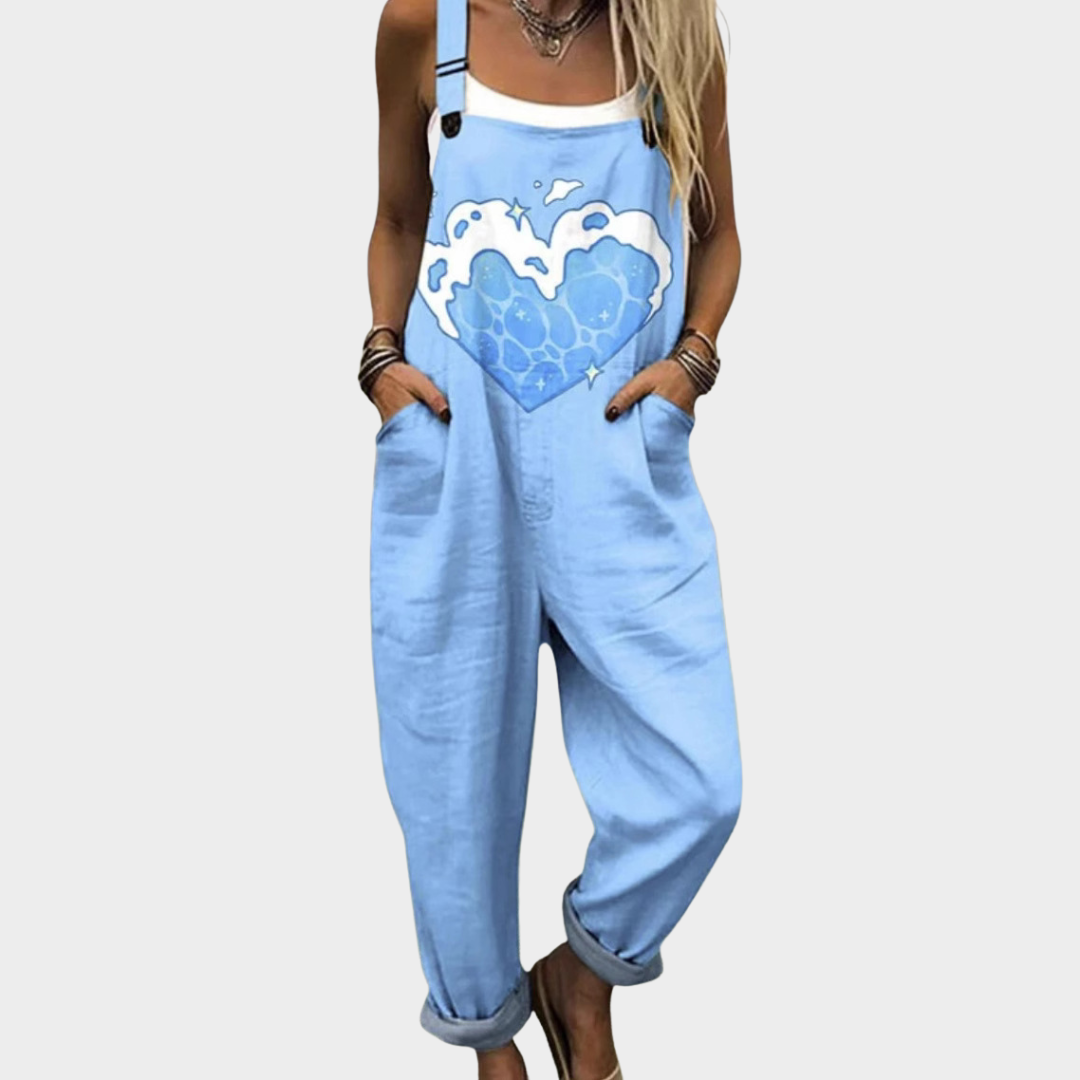Elena – Ocean Heart Jumpsuit