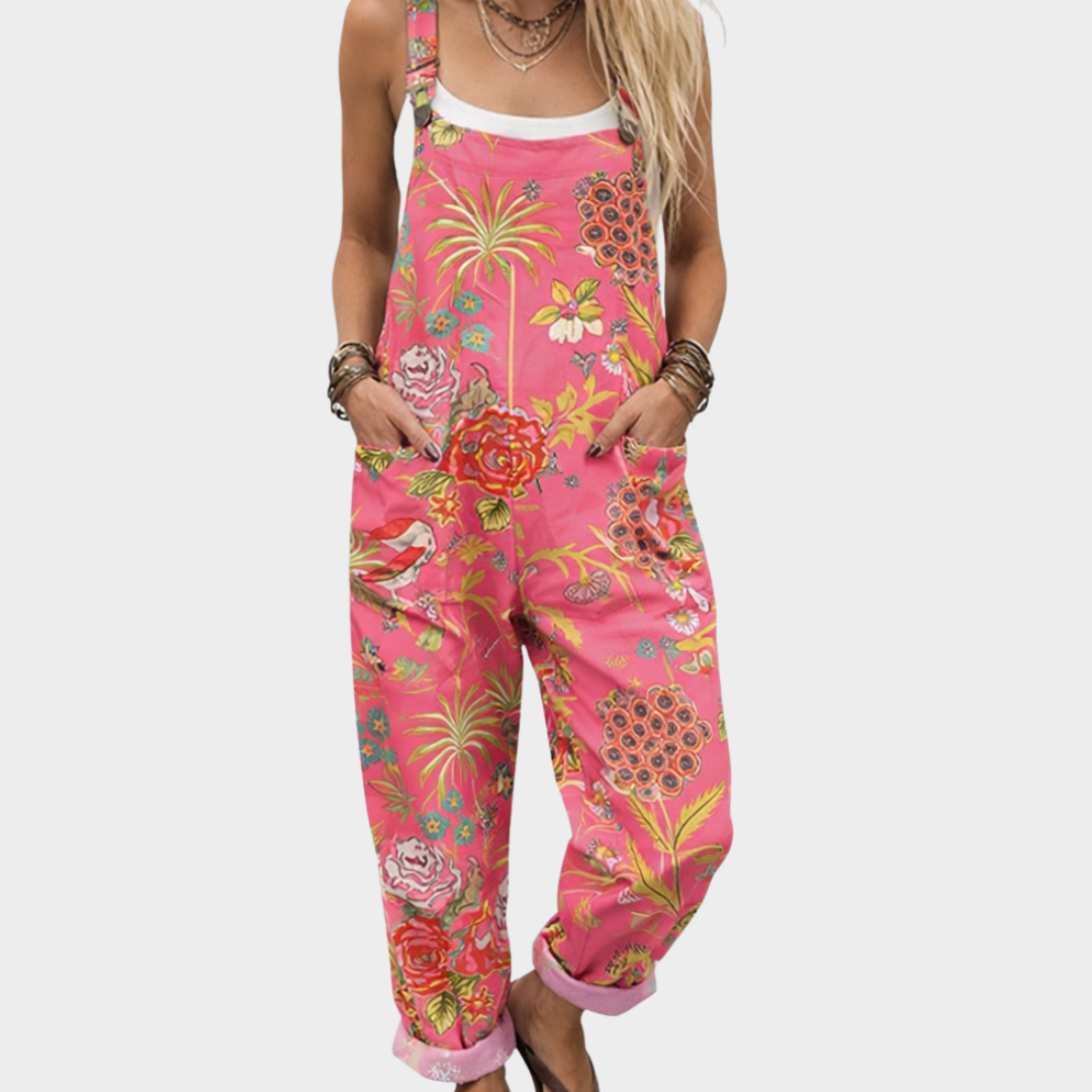 Elena – Tropical Bloom Jumpsuit