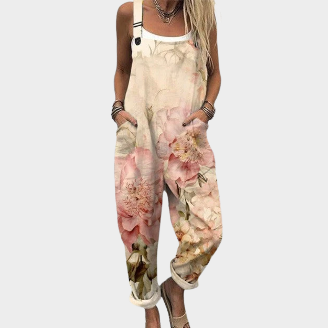 Elena – Blush Blossom Jumpsuit